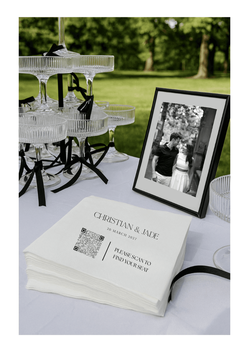 Bride planning wedding seating chart