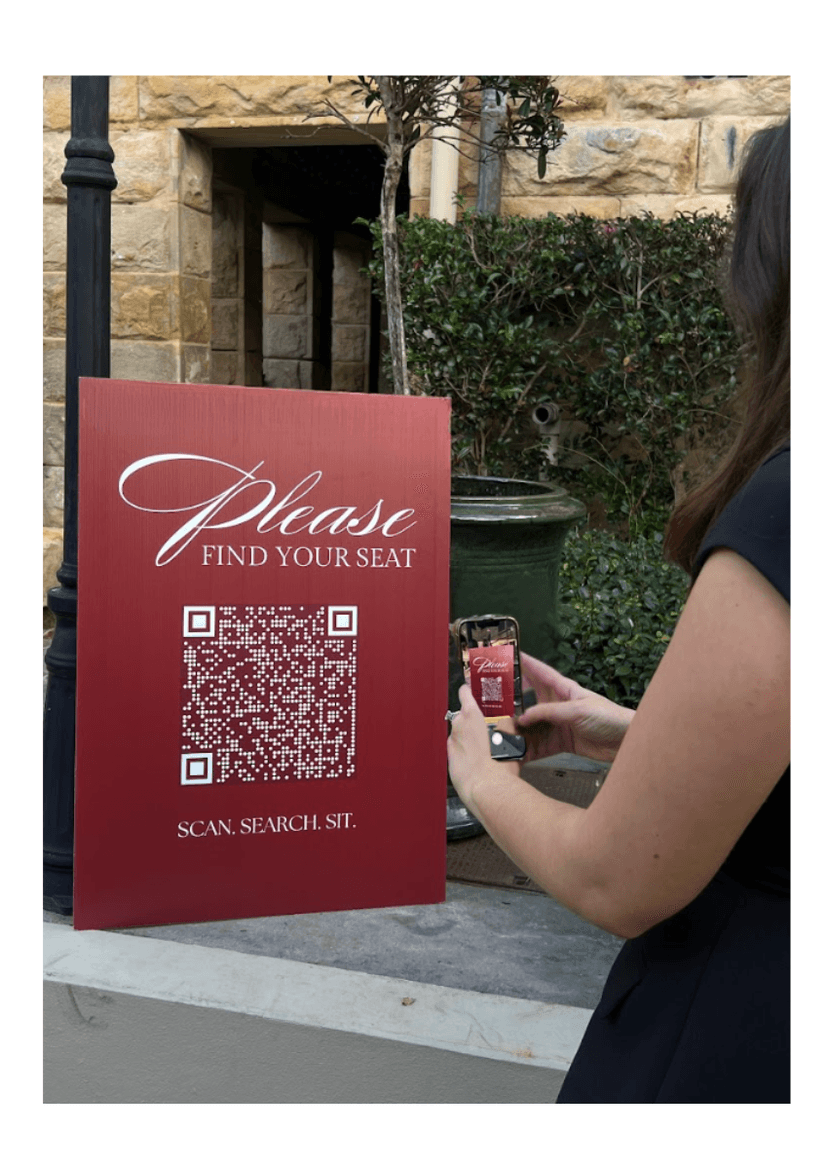 Bride planning wedding seating chart