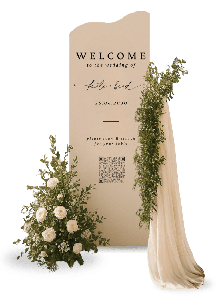 Bride planning wedding seating chart